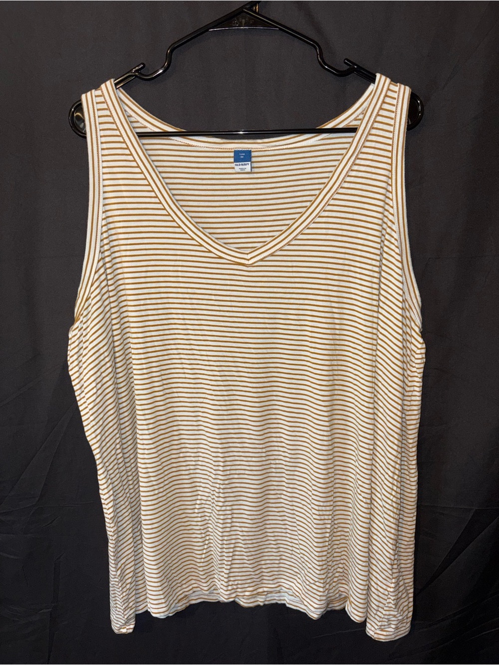 Old Navy Luxe V-Neck Striped Tank
